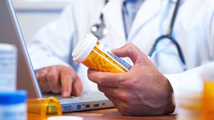 The doctor prescribes a medication for prostatitis